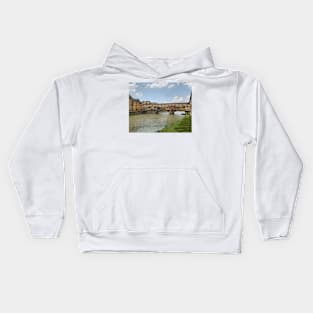 Shops Spanning The Arno River Kids Hoodie